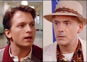 Los actores de Iron Man y Spiderman viajan al pasado gracias al 'deepfake' para interpretar 'Regreso al futuro'