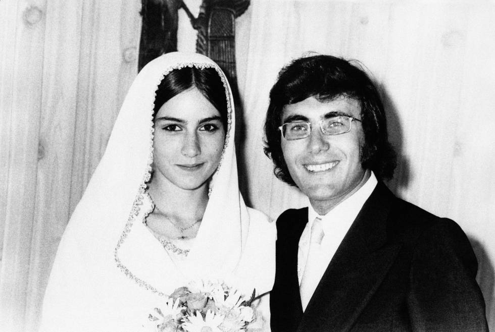 Romina Power y Albano Carrisi se conocieron en 1967 rodando una película para adolescentes. Tres años después se casaron en Roma. Esta imagen pertenece a la boda.