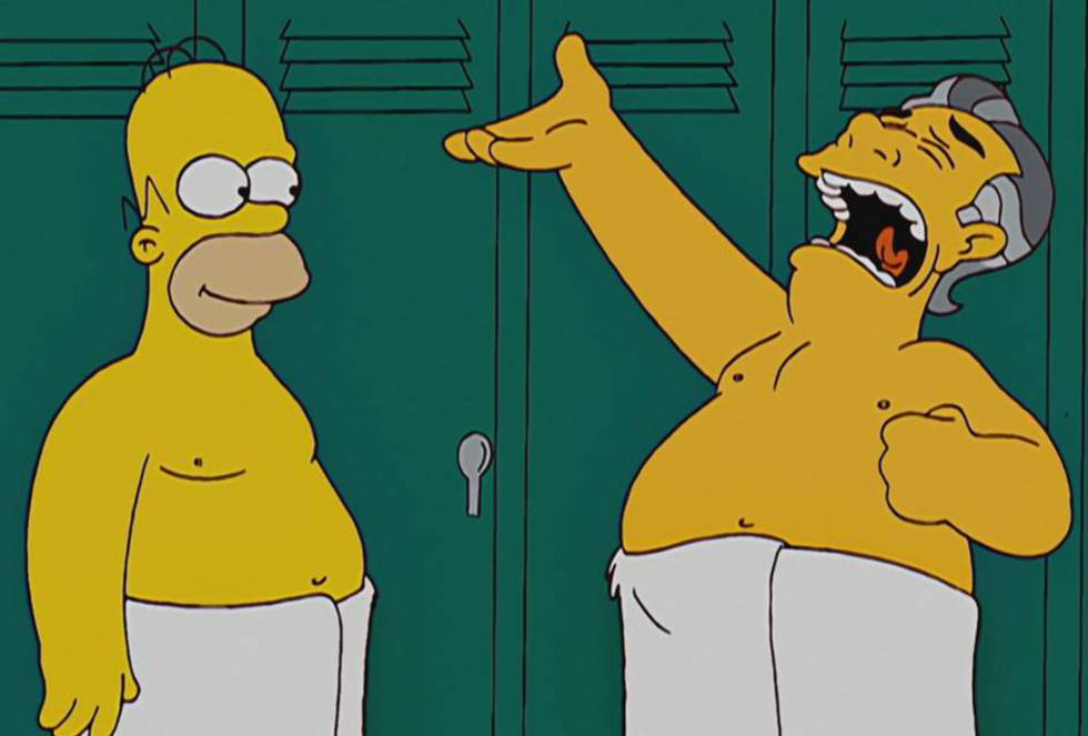 Plácido Domingo dibujado para Los Simpson.