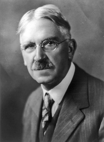 John Dewey, Imagen disponible en la División de Impresiones y Fotografías de la Biblioteca del Congreso de los Estados Unidos bajo el código digital cph.3a51565.