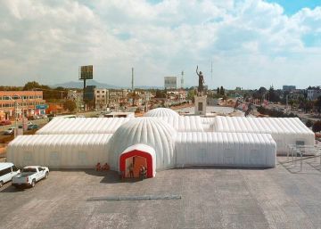 Los hospitales hinchables españoles para luchar contra el coronavirus en México (y en el mundo)