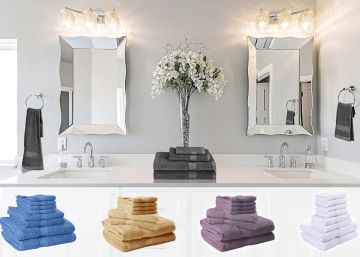 En cinco colores y de algodón: el juego de ocho toallas que triunfa en Amazon