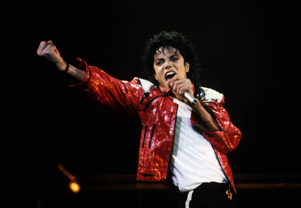 Michael Jackson durante un concierto en 1986.