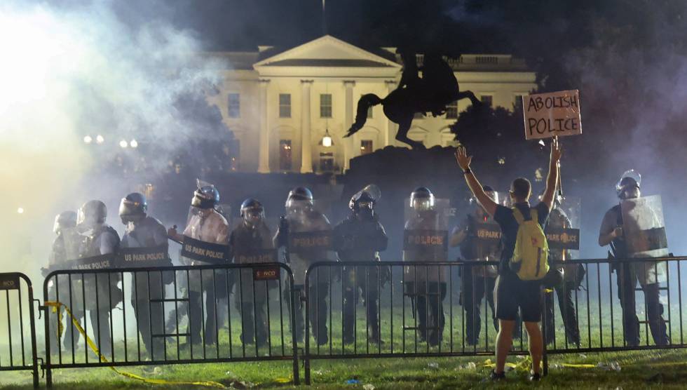 Fotos La sexta noche de protestas en Estados Unidos por la muerte de