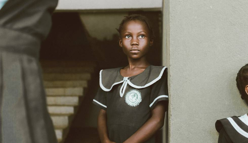 Alumnas en un colegio de Liberia.