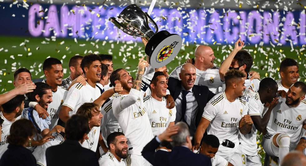 Fotos: La celebración del Real Madrid, campeón de LaLiga 2019/2020, en imágenes | Deportes | EL PAÍS
