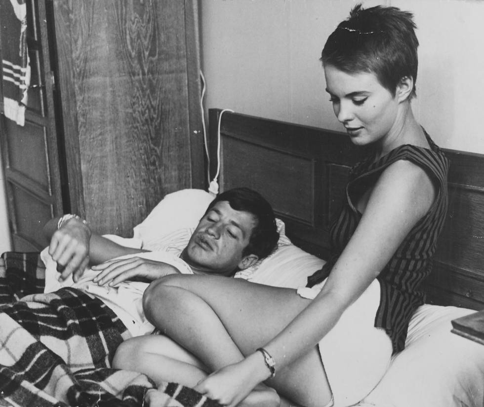 'À bout de souffle', titulada 'Al final de la escapada' en España, fue la película que convirtió en un símbolo a Jean Seberg y a su compañero de reparrto Jean Paul Belmondo.
