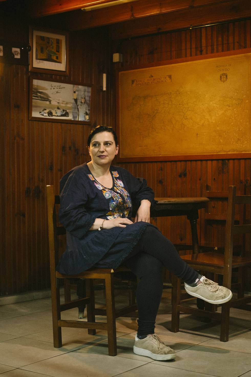 Belén Rodríguez, que heredó el bar de sus padres.
