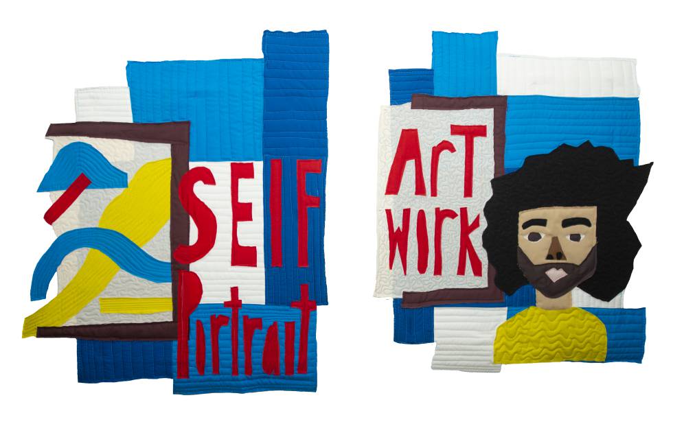 Obra textil del artista estadounidense Thorpe para Reebok.