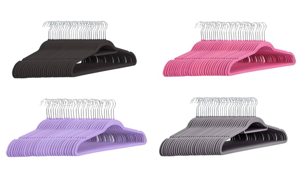De terciopelo, en varios colores y en ‘packs’ de 30 o 50: así son las perchas más vendidas en Amazon