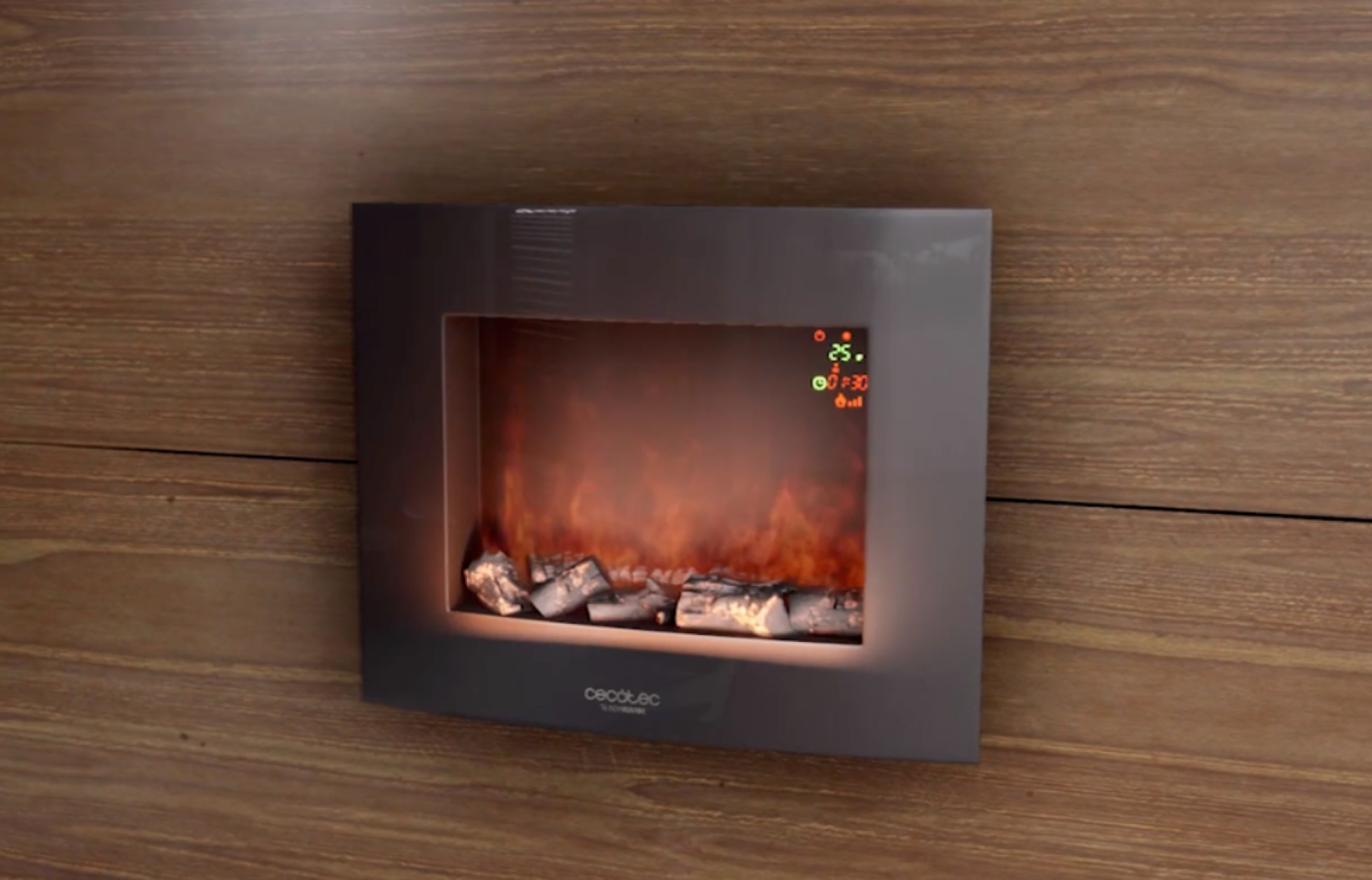 Disfruta de la sensación acogedora de una chimenea en casa con este