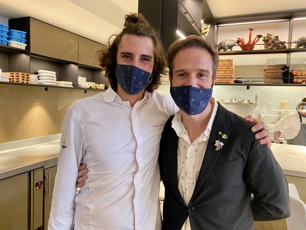 The chef Alberto Pacheco and the sommelier Juanma Galán, in Estimar. JC CAPEL