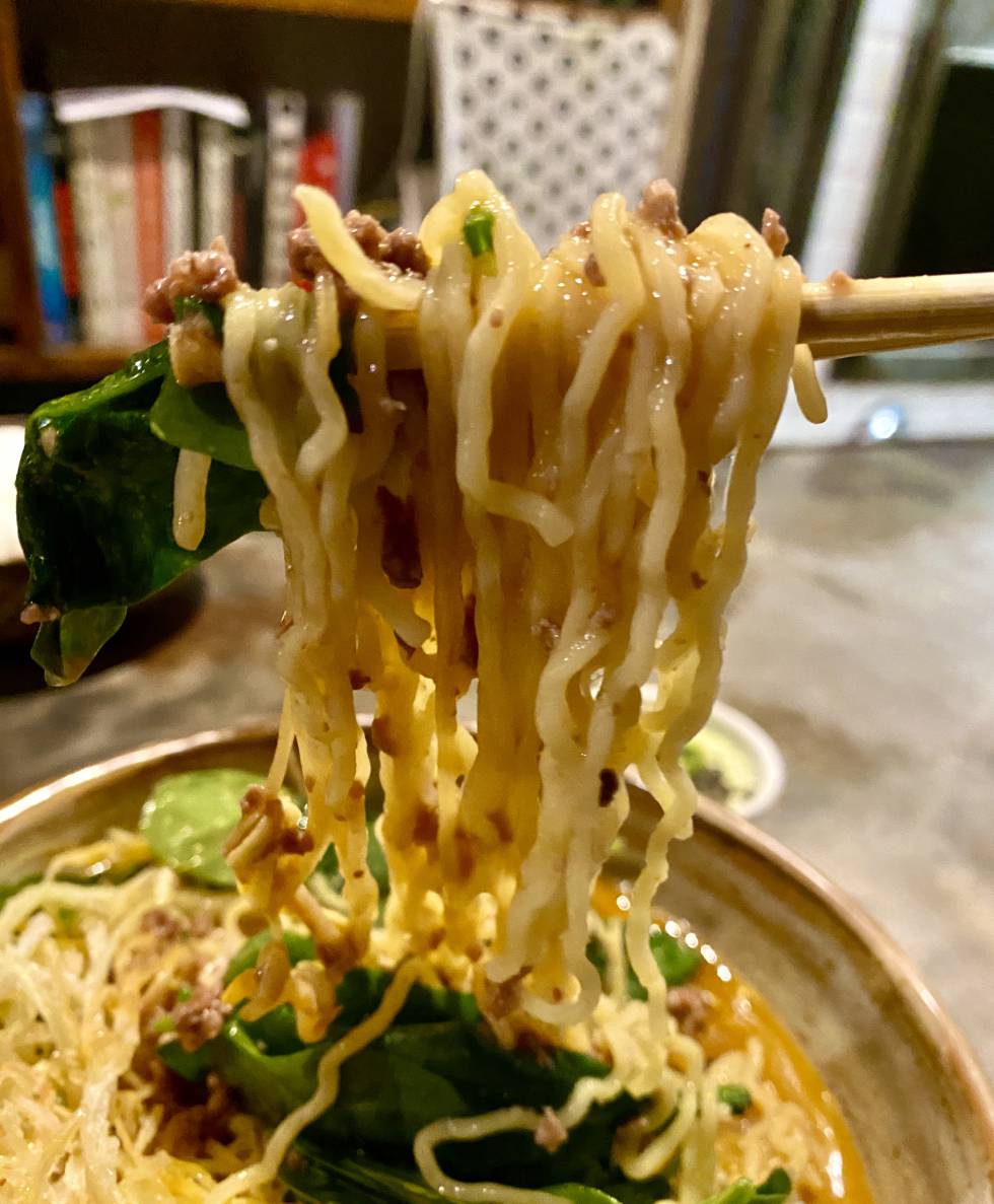 Tantanmen ramen noodles, at the Chuka Ramen Bar restaurant. JC CAPEL