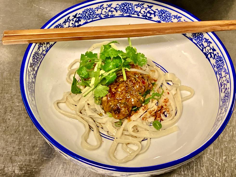 Ramen without broth, at the Soy Kitchen restaurant. JC CAPEL