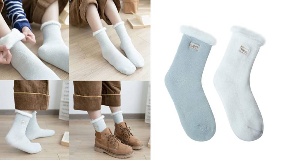 Protege los pies del frío con estos calcetines térmicos para hombre, mujer y niño