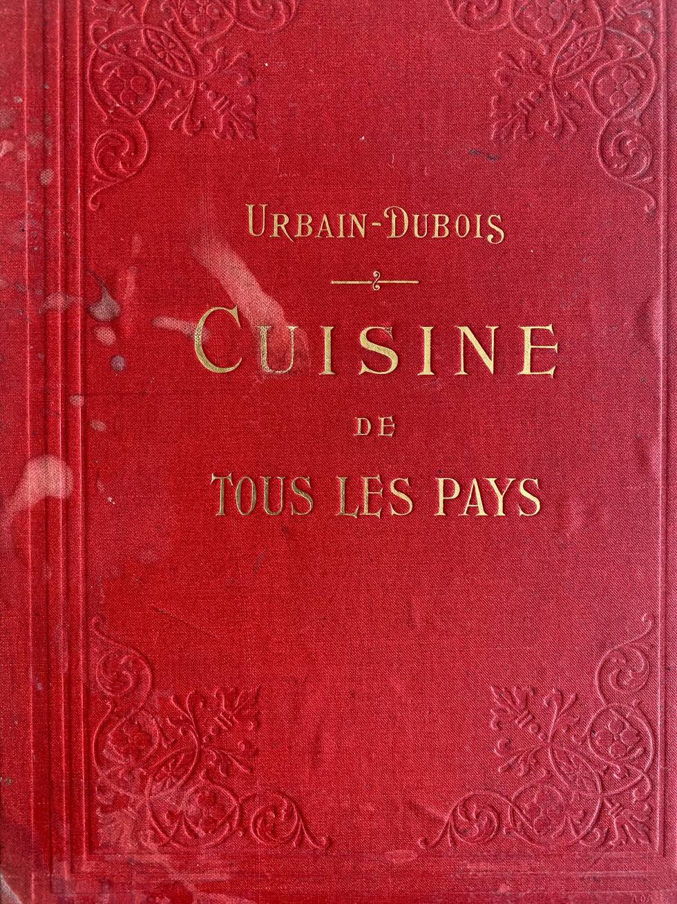 Libro de cocina de Urban Dubois,