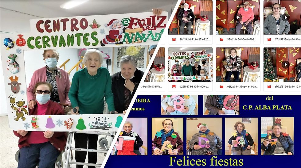 Mensajes de respuesta y vídeos de felicitación de las navidades de los mayores de la Residencia Cervantes (Cáceres), dirigidos a los estudiantes del CEIP Alba Plata |