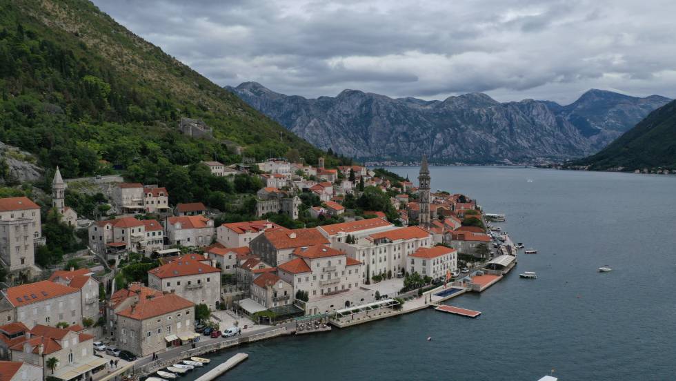 Perast, a town in the Bay of Kotor (Montenegro).