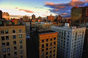 Vista de tejados en el Upper West Side, en Manhattan (Nueva York).