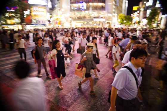 El cruce peatonal de Shibuya, en Tokio.