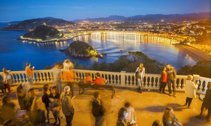 San Sebastián as viewed from Monte Igueldo.