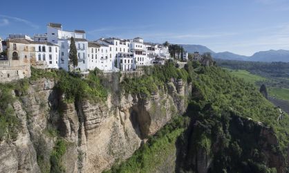 The town of Ronda in Málaga province.