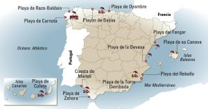 12 playas españolas kilométricas