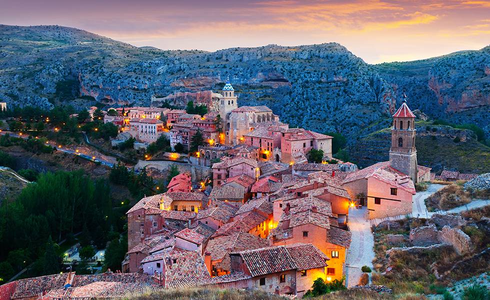 Vista del pueblo de Albarracín, en Teruel.