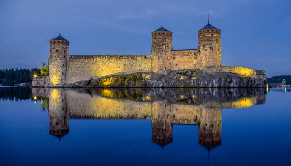El castillo de Olavinlinna, en Savonlinna (Finlandia).
