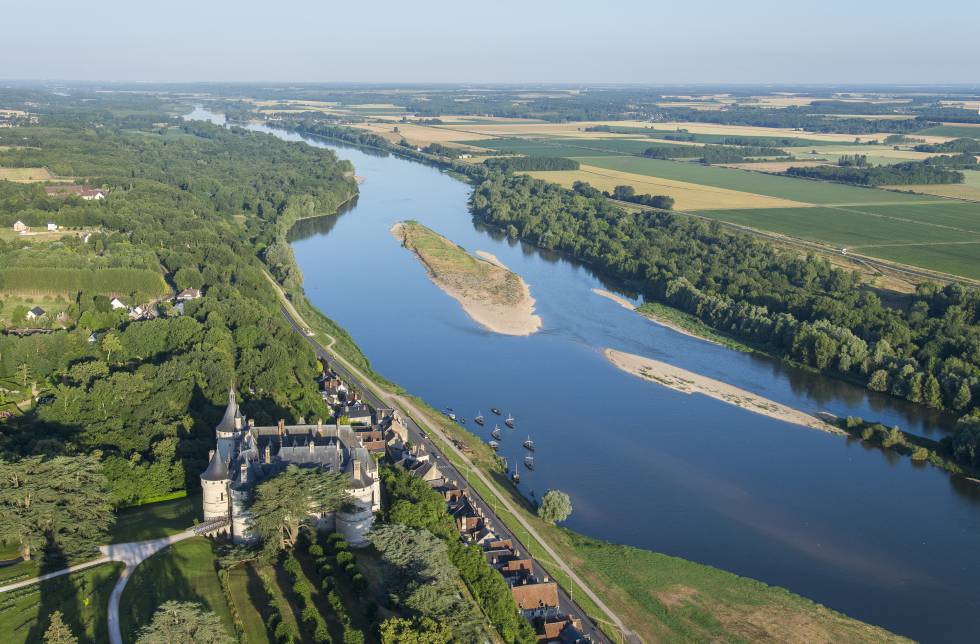 Vista aérea del de Chaumont-sur-Loire.