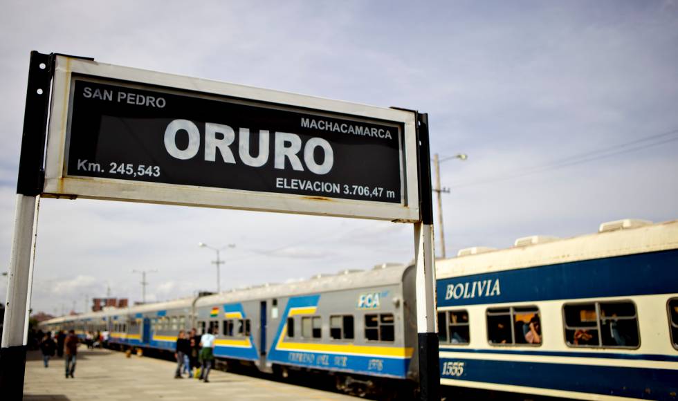 Estación de Oruro, en Bolivia.
