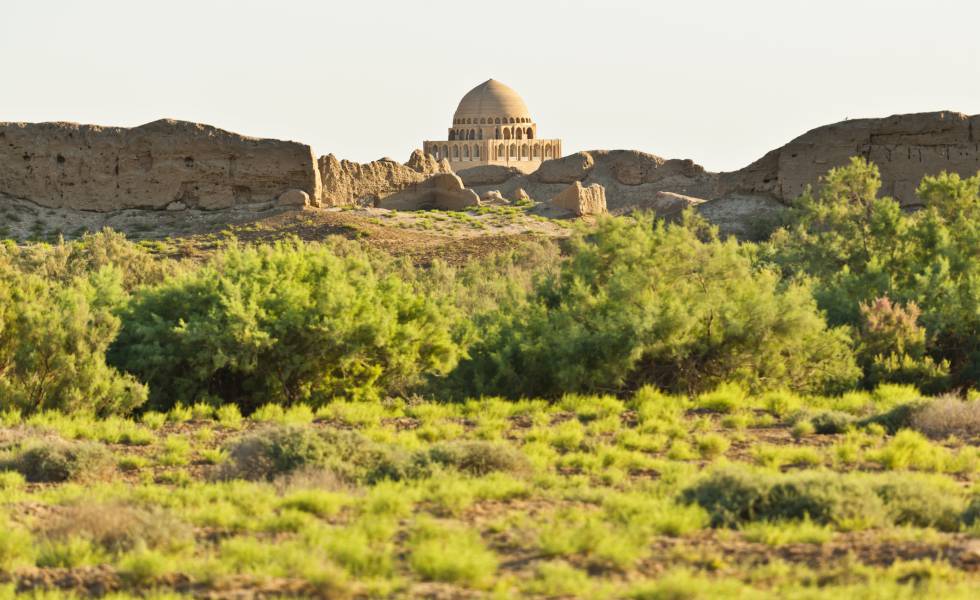 Mausoleo del sultán Sanjar en Merv (Turkmenistán), ciudad patrimonio mundial enclavada en la mítica Ruta de la Seda.