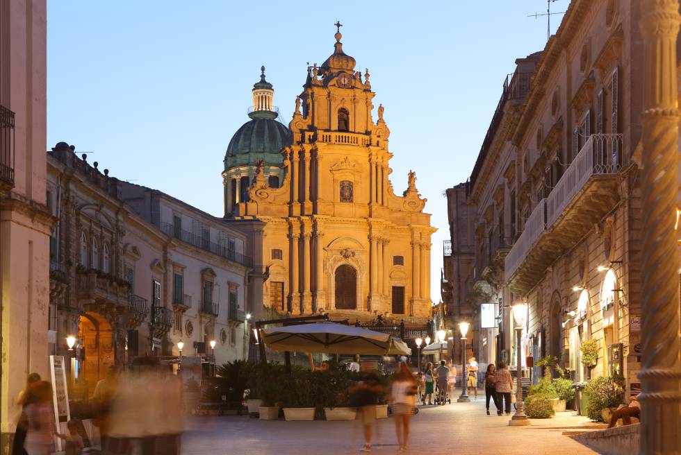 Catedral de Ragusa, ciudad patrimonio mundial de la Unesco.