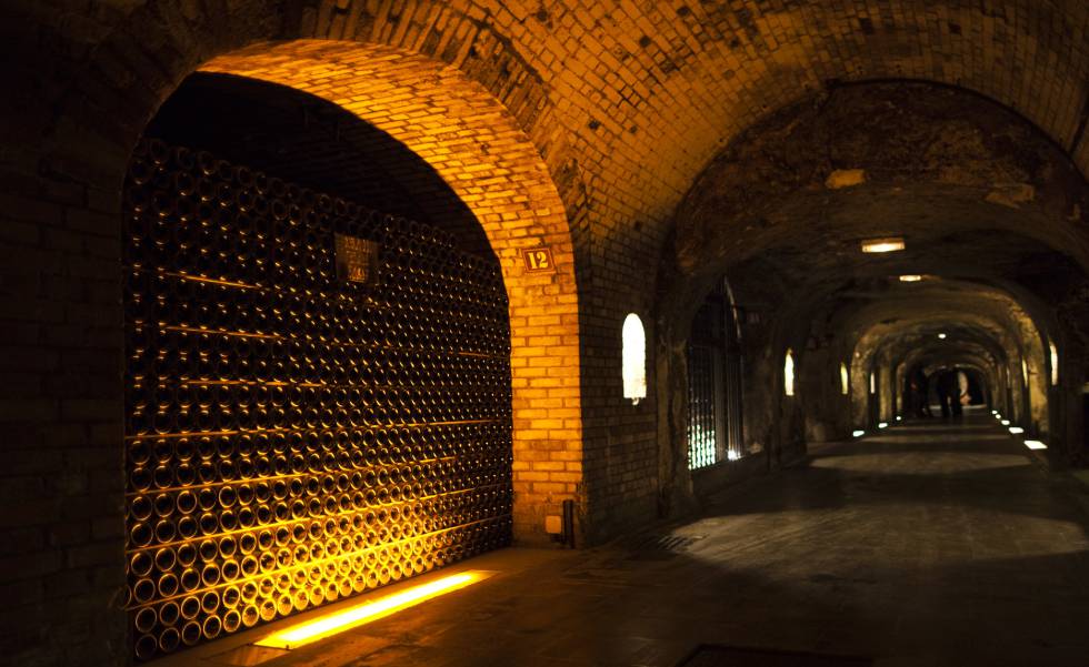 Bodegas de Moet & Chandon, en Épernay, en la región francesa de Champaña.