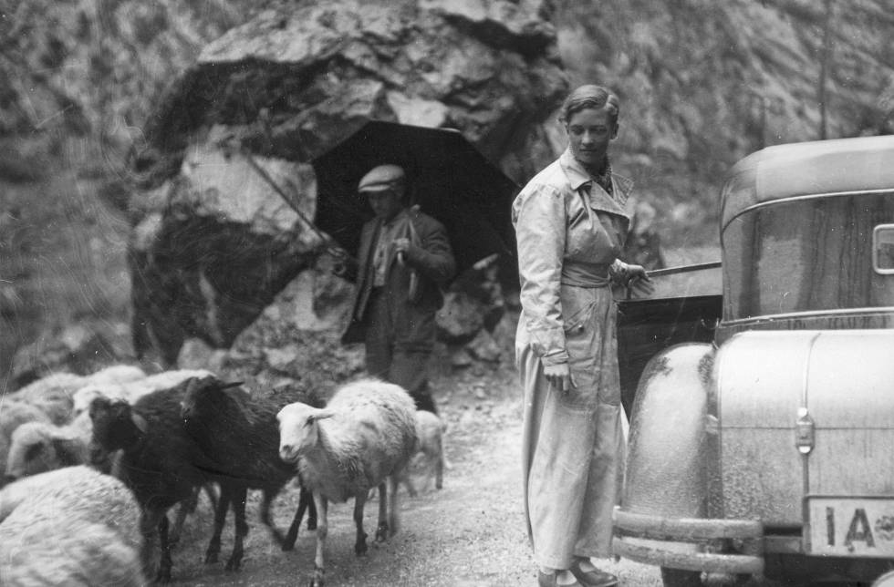 Annemarie Schwarzenbach en el Pirineo en 1933.