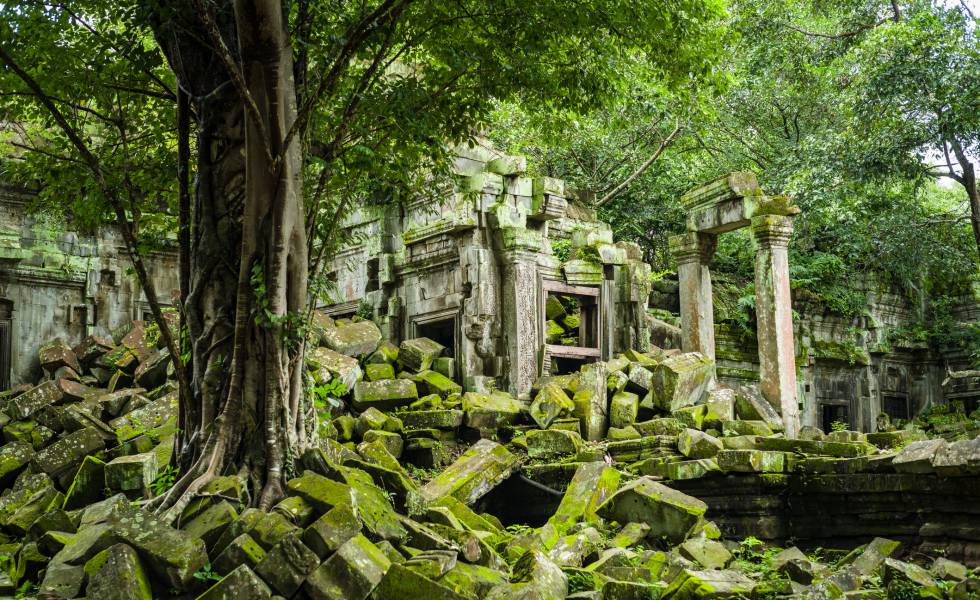 Restos de un templo en Beng Mealea, en el complejo de Angkor.