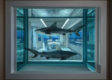 ‘WinnerLoser’, la obra de Damien Hirst creada para la 'suite' de lujo que ha diseñado para el hotel Palms Casino Resort, en Las Vegas.