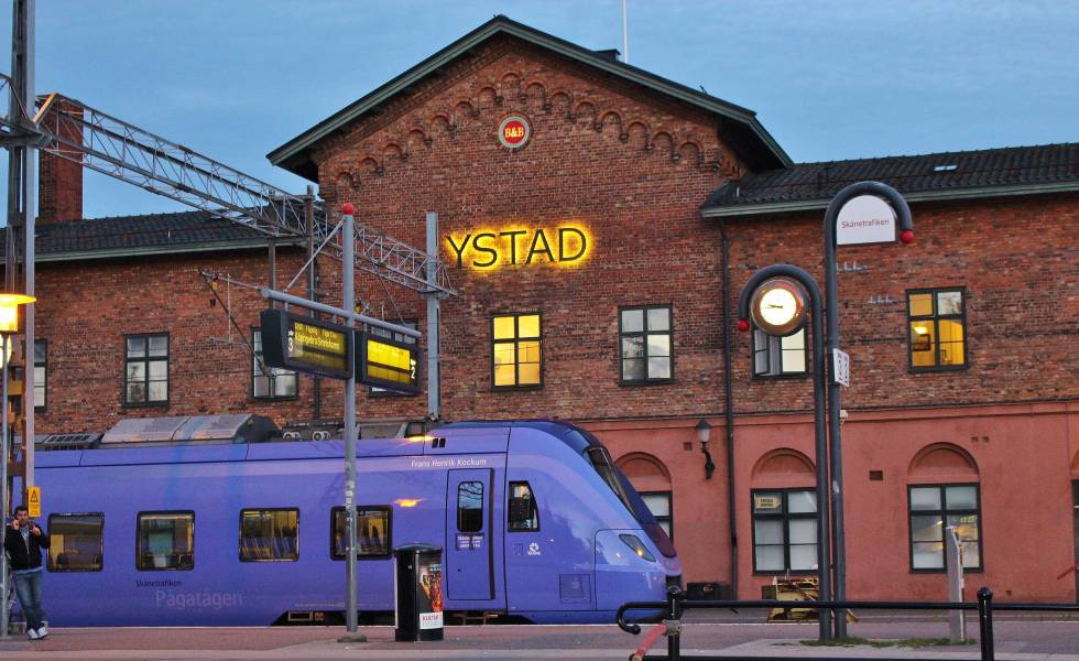 La estación de tren de Ystad (Suecia),