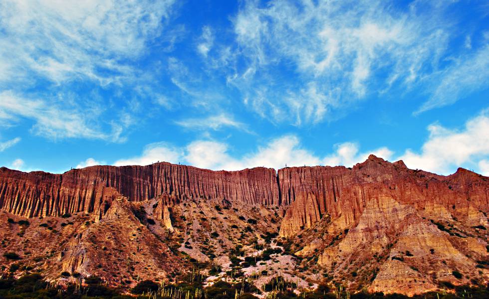 Quebrada de Humahuaca, entre las ciudades de Maimará Tumbaya, en la provincia de Jujuy.