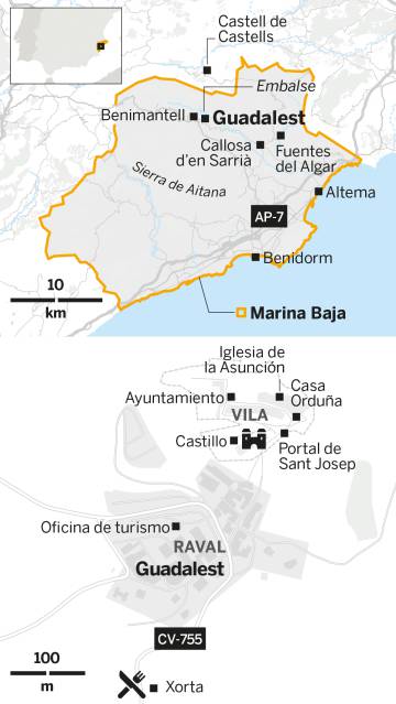 El Castell de Guadalest: a los pies de la torre enriscada