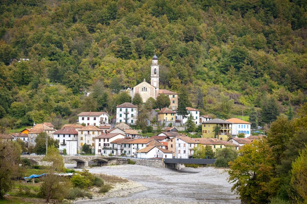 El pueblo de Scrivia, en el valle homónimo en la frontera de las regiones de Piamonte y Liguria.