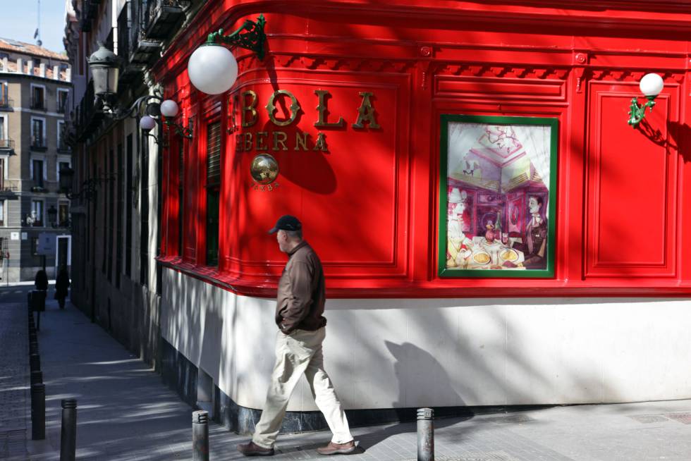 El restaurante La Bola, en la calle del mismo nombre en Madrid.