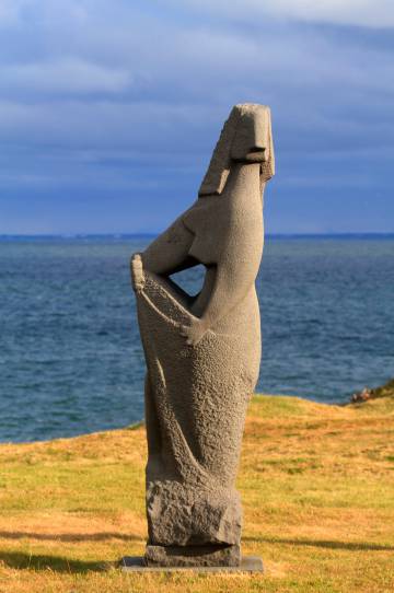 One of the sculptures in the Sigurjón Ólafsson Museum.