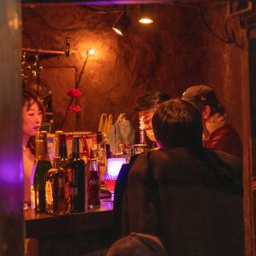 One of the bars in Golden Gai, in Tokyo's Shinjiku district.