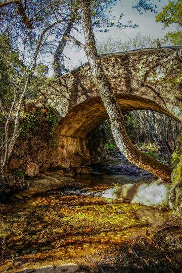 Un puente en el parque natural de Las Batuecas-Sierra de Francia.