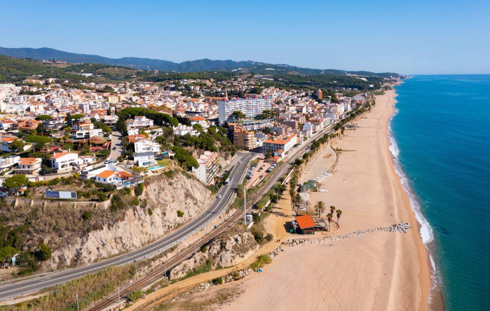 Vista de la localidad barcelonesa de Canet de Mar.