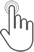Mano con dedo estirado que indica que se trata de una aplicación táctil