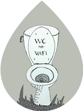 Ilustración de un wc