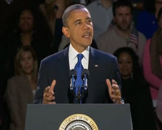 Obama tras su reelección: “Para EE UU, lo mejor está por venir”