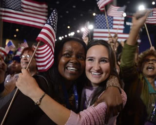 Los seguidores de Obama: “El sueño sigue tan vivo como hace cuatro años”